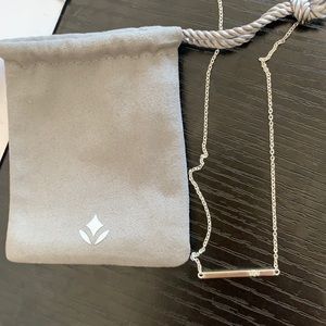 Brilliant Earth Silver Diamond Pendant